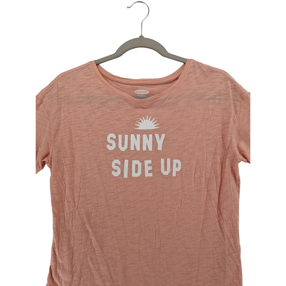 Old Navy The Easy Tee XS Orange Womens Sunny Side Up‎ Short Sleeve Summer TShirt - Picture 2 of 8